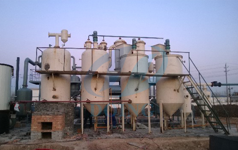 Waste plastic oil to diesel oil machine