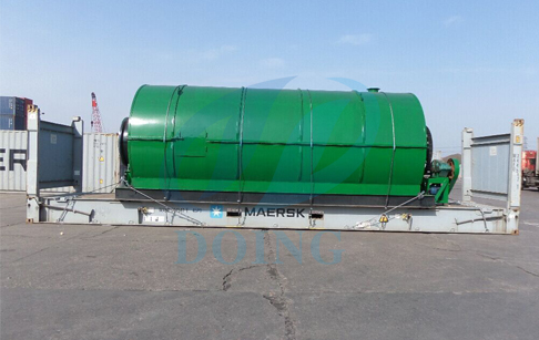 Macedonia successful installation case of waste tire/plastic pyrolysis plant