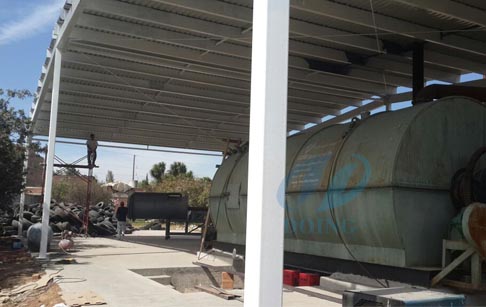 Waste used tyre recycling machine in Mexico