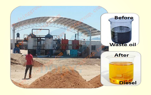 Waste oil to diesel 