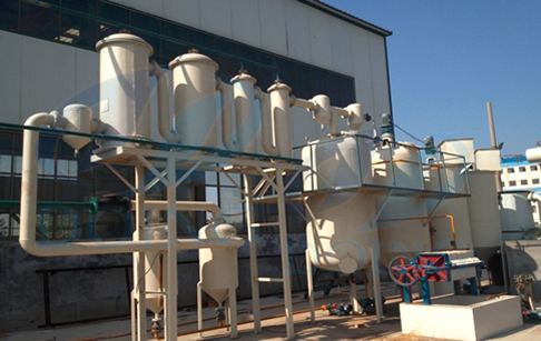 Tyre oil to diesel distillation plant