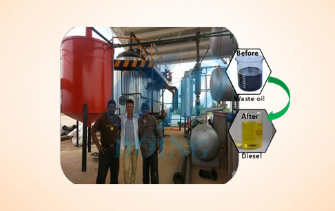  Used oil to diesel oil plant