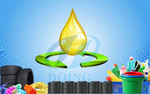 Recycled waste engine oil into diesel oil