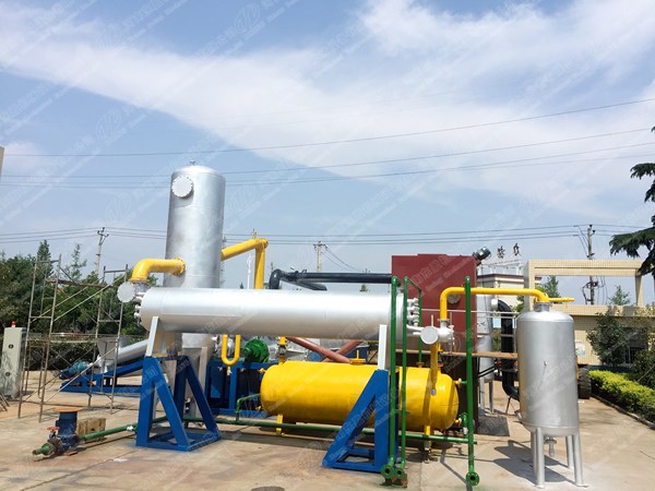 continuous tire pyrolysis plant