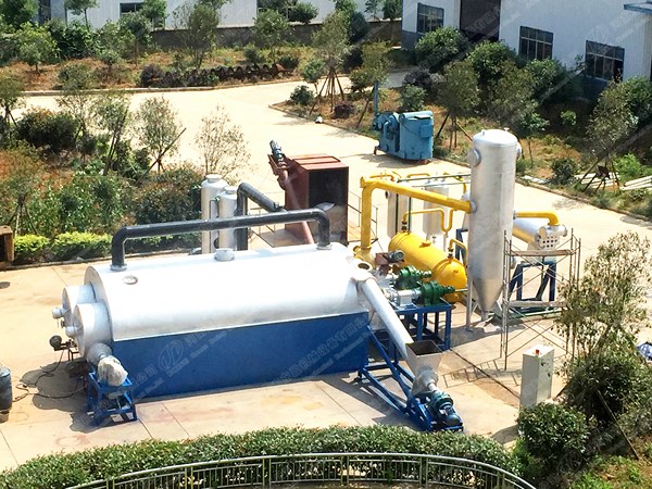 continuous plastic pyrolysis plant