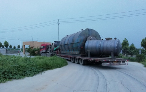 12T/D used tyre pyrolysis plant  sent to Sanmenxia