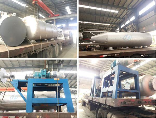 latest design 20t/d continuous waste plastic pyrolysis plant shipped to spain