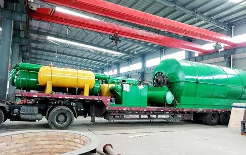 12T/D waste tire to fuel pyrolysis plant delivered to Nigerian customer