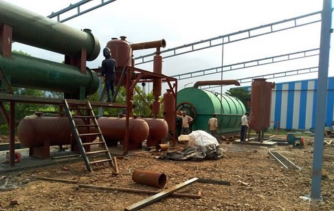 Waste plastic to oil pyrolysis plant successfully installed in India
