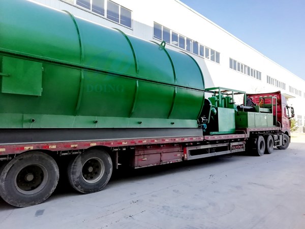 congratulations on the delivery of waste tyre to oil pyrolysis plant to india