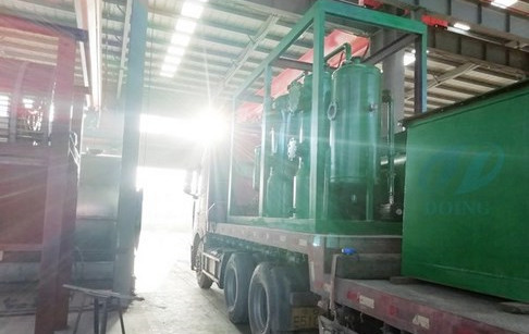 Congratulations on the delivery of waste tyre to oil pyrolysis plant to India