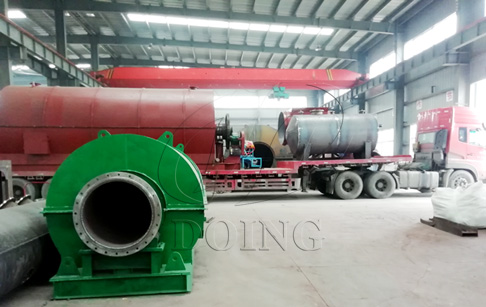 Used tyre pyrolysis plant delivered to Gansu,China