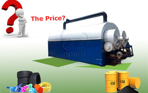 Continuous waste tyre pyrolysis plant price