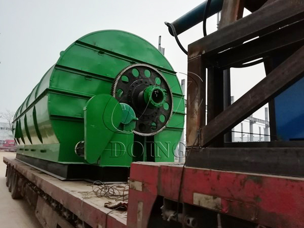 tyre to oil machine