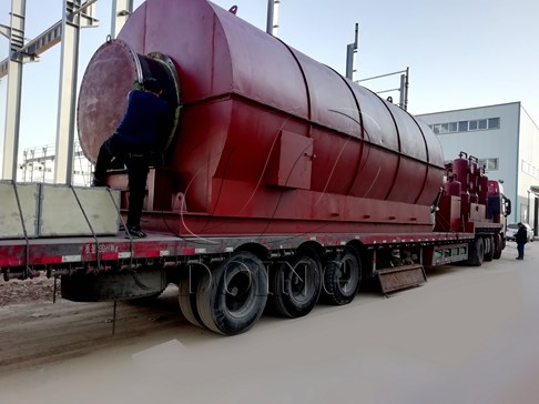 Two sets 12T/D scrap tyre pyrolysis plants delivered to Vietnam 