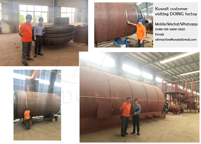 Kuwait continuous tyre pyrolysis plant