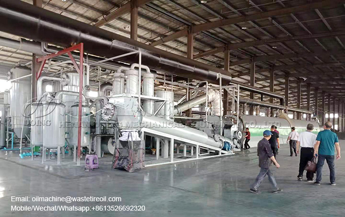 continuous waste tyre pyrolysis plant