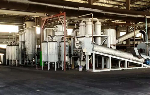 High capacity continuous waste plastic pyrolysis plant