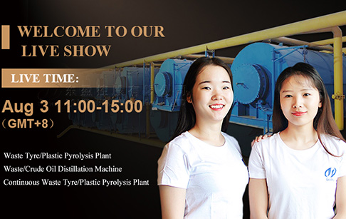 Live show about continuous tyre/plastic pyrolysis plant