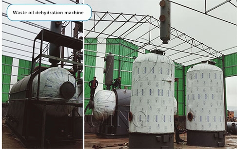 Papua New Guinea customer purchased a set of 10TPD waste oil dehydration machine from Henan Doing Company