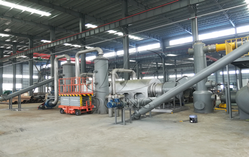 New design fully continuous waste tire to fuel oil pyrolysis plant running video