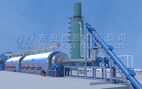 What machine can convert rubber tyres into fuel oil?