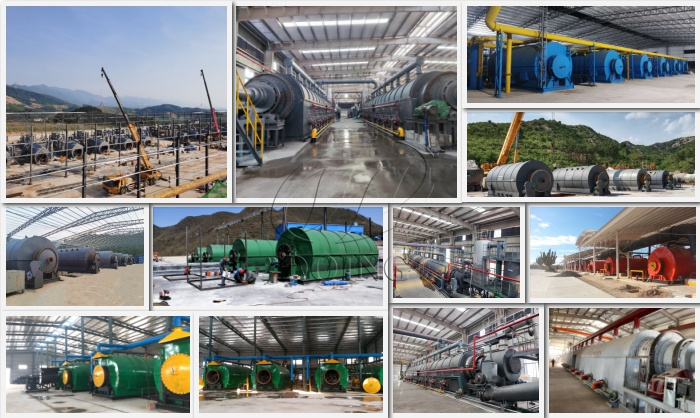 waste tire derived fuel production pyrolysis machine project