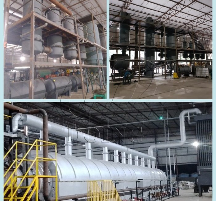 Installation pictures of DOING fully continuous pyrolysis plant