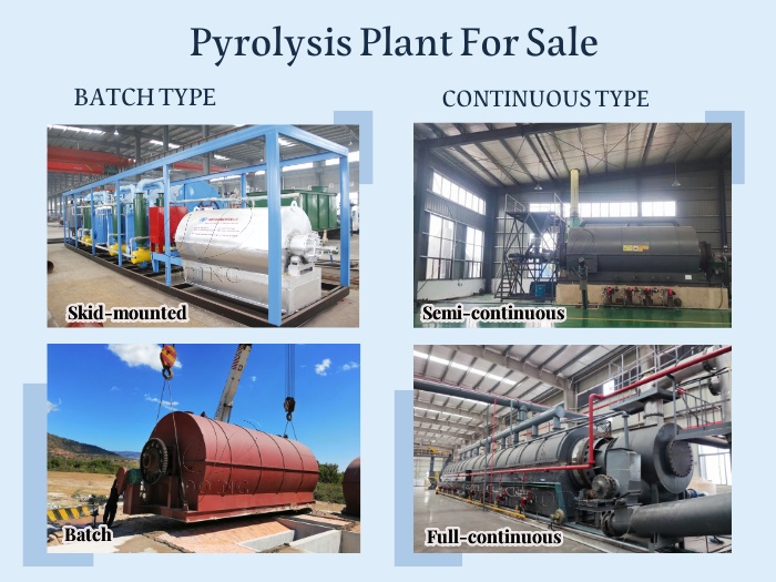 Various types of DOING pyrolysis machines