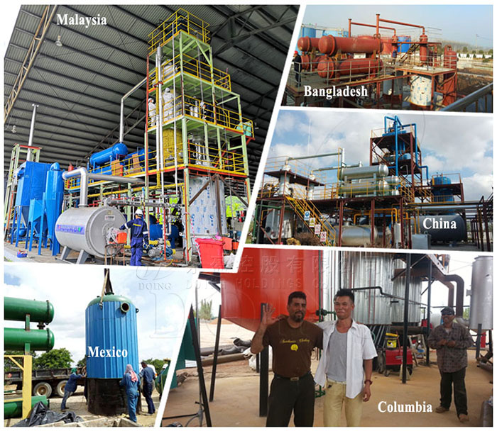 pyrolysis oil distillation plant project