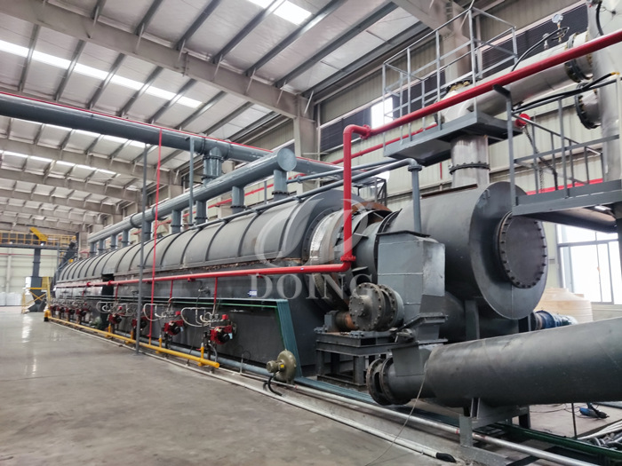 fully continuous tire pyrolysis plant project