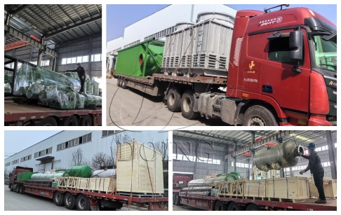 50TPD continuous tire pyrolysis machine was shipped to America