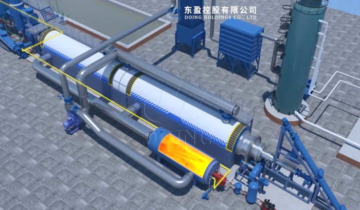 Automatic tyre pyrolysis plant for sale