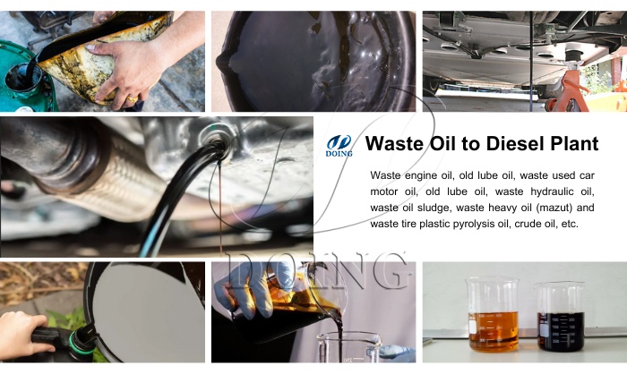 Waste motor oil distillation recycling methods DOING waste motor oil distillation equipment