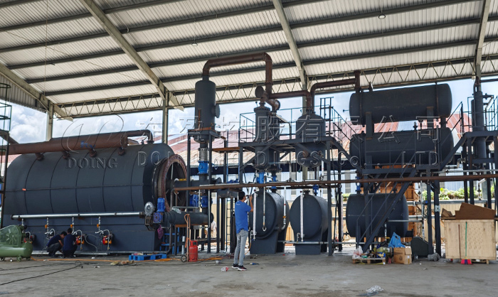 DOING waste tank bottom sludge pyrolysis equipment
