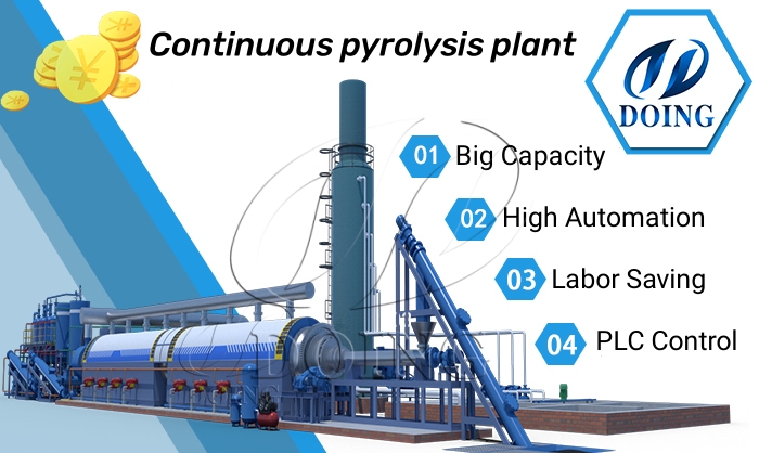  continuous plastic pyrolysis machine