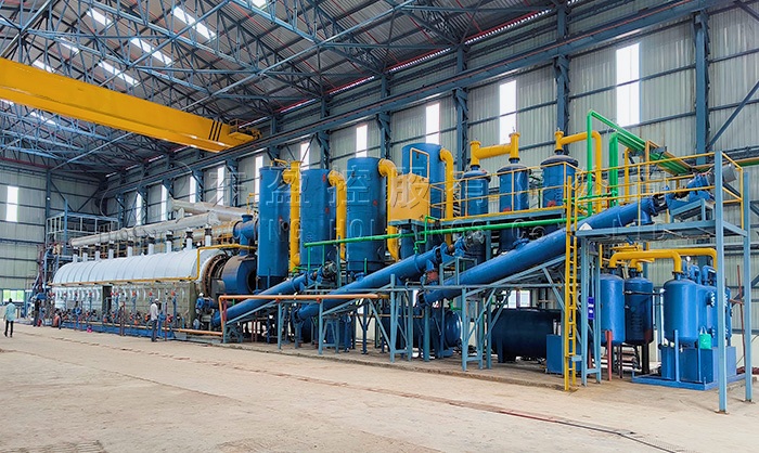 DOING continuous tire pyrolysis production line project DOING continuous tire pyrolysis production line