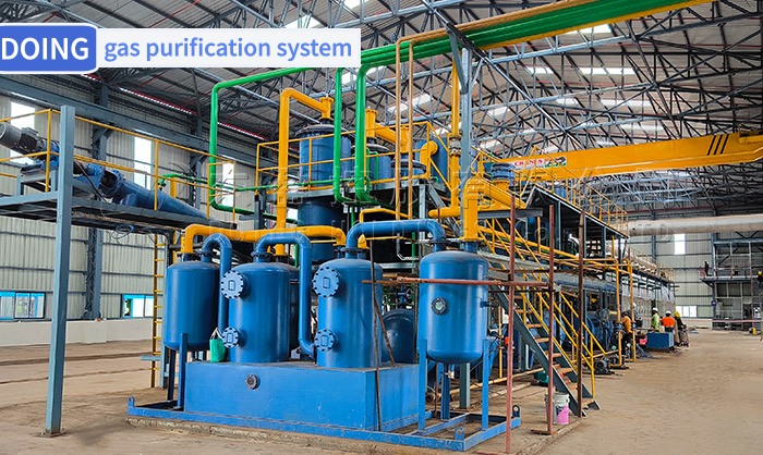 pyrolysis gas purification system