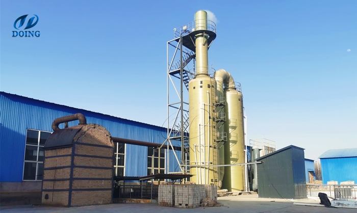 pyrolysis plant gas purification devices