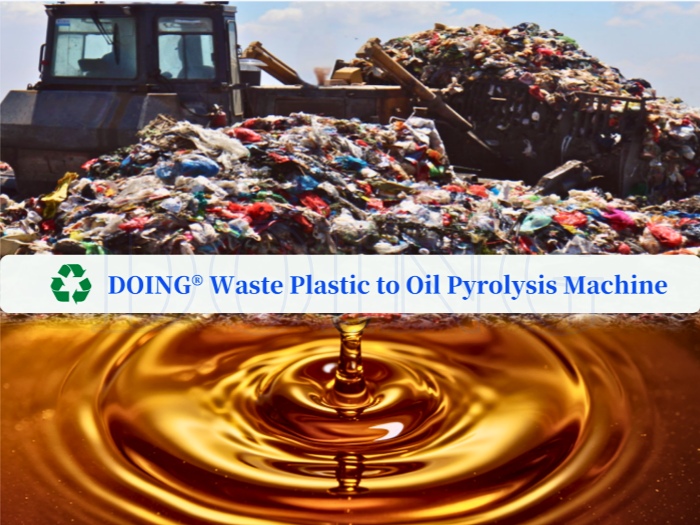 waste plastic pyrolysis machine 