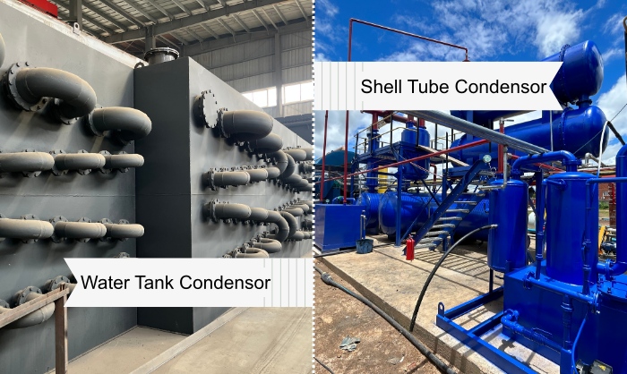 DOING pyrolysis machine condensation systems DOING waste to fuel oil pyrolysis machine