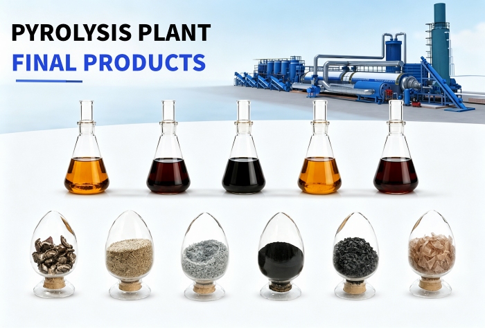 pyrolysis plant final products