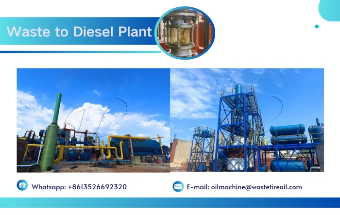 DOING ECO waste tire to diesel plant DOING ECO waste to diesel plant