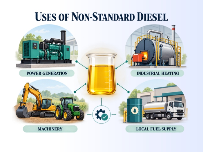 DOING ECO waste oil distillation plant final products DOING ECO waste oil distillation plant