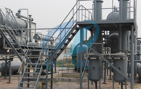 waste tyre pyrolysis oil machine