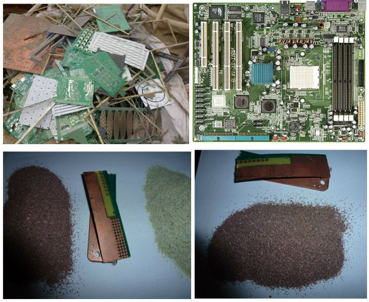 scrap pcb board recycling plant
