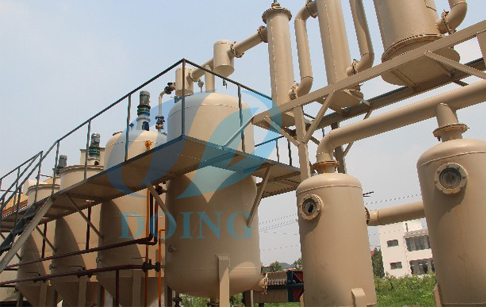 Waste oil refining machine in L