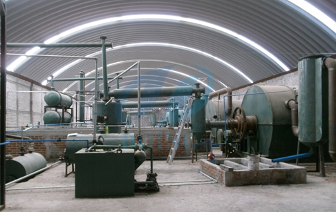 waste tyre recycling machine