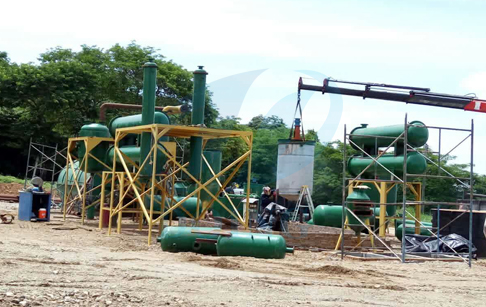 Columbia successful installation pyrolysis plant