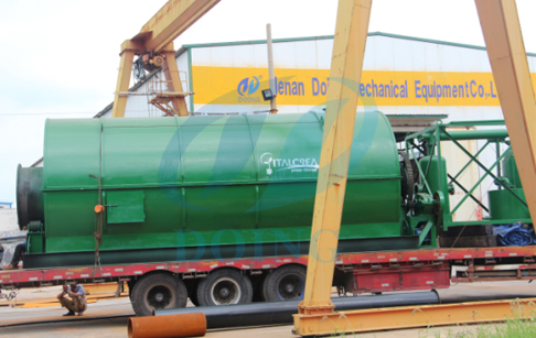 plastic to oil plant